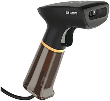 Sunmi Handheld 2d Scanner Gun with Base Stand, Accurate Scanning and Fast Decoding, Vibrating alert, Durable and Lightweight | NS021