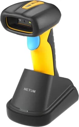 NETUM RD-1200 Barcode Scanner, Upgraded Industrial Bluetooth 1D 2D QR Code Reader, Charging Dock, 2600mAh Battery, Drop Shock Dust Proof Design, Hands Free Operation, Black | RD-1200