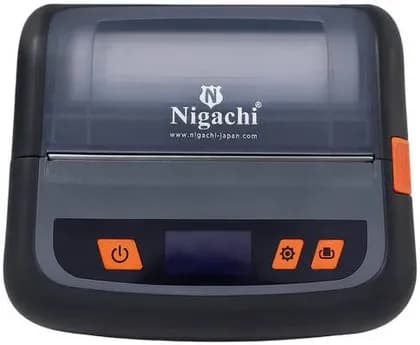 Nigachi NC-MTP500 Mobile Thermal Receipt Printer, 203 DPI Resolution, 90mm/s Print Speed, ESC/POS Emulation, USB + Bluetooth Interface, 2550mAh Battery, Black | NC-MTP500