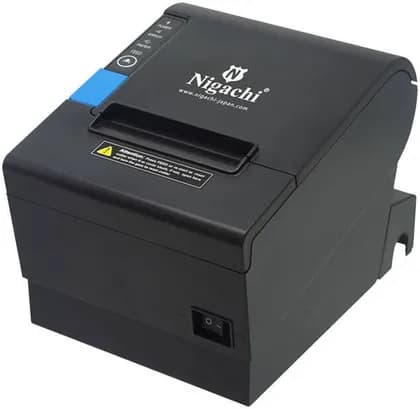 Nigachi NC-TP300 Direct Thermal Receipt Printer, 300mm/s POS Printer with USB, Serial, LAN, Auto Cutter & 80mm/58mm Paper Support, Black | NC-TP300