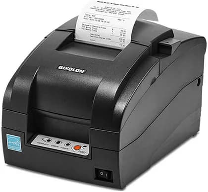Bixolon SRP-275III Receipt Printer, 9 Pin Serial Dot Matrix Print Method, Up to 5.1 lps Print Speed, Up to 144 dpi Resolution, Rear Cover Open, Black | SRP-275IIICOESG