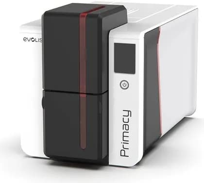 Evolis Primacy 2 Expert Single-Sided ID Card Printer, Dye Sub/Thermal Transfer & Rewrite300 dpi Color, 1200 dpi Monochrome, Up to 280 Cards Per Hour, USB/ /Ethernet, Black/White | PM2-0001-M