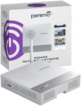 Perenio Multifunction IoT Elegance Router, Built-in Smart Home Control Center, Built-In Battery & SIM Card Slot, 4000mAh Battery, Dual Band Access Point, White | PEJIR01_BA4I24W00Z_EN