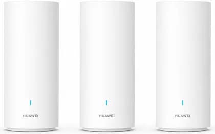 HUAWEI WiFi Mesh 3+ AX3000 Dual-Band Wi-Fi 6 Plus Mesh Router System with 3000Mbps Speed, Whole-Home Coverage, Seamless Roaming & HUAWEI HomeSec, Pack of 3, White | MESH 3+