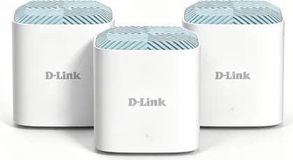 D-Link M18 AX1800 Mesh Router, Wi-Fi 6 Technology, Up to 1800 Mbps, Gigabit Ethernet LAN Port & 1 Gigabit Ethernet WAN Port, Voice Control, EAGLE PRO AI Technology, Pack Of 3, White | M18-3pack