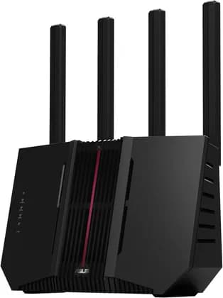 ASUS RT-BE92U Tri-band WiFi 7 Router, 100+ Devices, AiMesh, Mesh WiFi, 10G WAN ports, Quad 2.5G ports, AI WAN detection, Smart Home Maste, Parental Controls & VPNs, Black | RT-BE92U