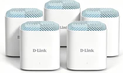 D-Link M18 AX1800 Mesh Router, Wi-Fi 6 Technology, Up to 1800 Mbps, Gigabit Ethernet LAN Port & 1 Gigabit Ethernet WAN Port, Voice Control, EAGLE PRO AI Technology, Pack Of 5, White | M18-5pack