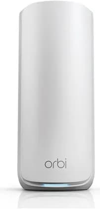 NETGEAR Orbi 870 Tri-Band Wi-Fi 7 Mesh Add-On Satellite, BE21000, 21Gbps, MLO, 5GHz & 6GHz, 8x Internal Antennas, 4x 2.5G LAN, WPA3, Orbi App, 3000 Sq.Ft, 150 Devices, White | RBE870-100EUS