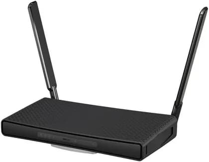 MikroTik hAP ax3 Wi-Fi 6 Router, Dual-Band, IPQ-6010 CPU, 1GB RAM, 128MB NAND, 4x Ethernet Port/1G Ethernet w/ PoE, Black | hAP ax3
