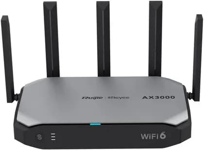 Ruijie AX3000 WiFi 6 Cloud Managed Gigabit Router with 5 Gigabit Ports, 1.3GHz Dual-Core CPU, Dual WAN, 2974Mbps Wireless Speed & Mesh Support, Black | RG-EG105GW-X