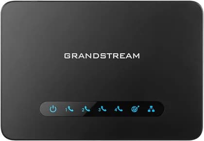 Grandstream HT814 Analog Telephone Adapter, 4-Port FXS, 2x Gigabit NAT Router, 2 SIP Profiles, T.38 Fax, TLS, SRTP, TR-069, 3-Way Conference, Caller ID, Auto Provisioning | HT814