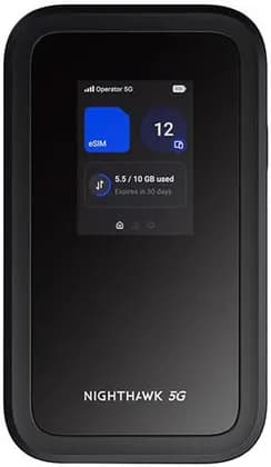 NETGEAR Nighthawk M7 5G Mobile WiFi 7 Router, Ultra-Fast Portable Hotspot, WiFi 7, High-Speed 5G Connectivity, Long Battery Life, Secure Wireless Internet, Black | MH7150-100APS