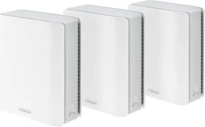 ASUS ZenWiFi BT10 Router, WiFi 7 Tri-band Mesh, x8 Internal Antennas, Multi-link Operation, 2.4GHz/5GHz/6GHz Operating Frequency, Pack of 3, White | 90IG08Y0-MO3C20