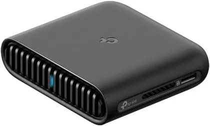TP-Link Dual-Band Wi-Fi 6 AX3000 Travel Router, 2402Mbps 5 GHz& 574Mbps 2.4 GHz, Wi-Fi 6, HomeShield, 1x 2.5 Gbps WAN Port + 1x Gigabit LAN Port, Type-C Interface, Black | TL-WR3002X