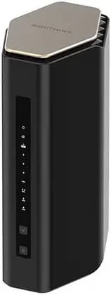 NETGEAR Nighthawk RS600 WiFi 7 Router, Up to 18Gbps Max Speed, Tri-Band Frequency, 512MB NAND flash + 2GB RAM Memory, 8x High-Performance Internal Antennas, Black | RS600-100APS