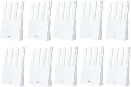 HUAWEI WiFi BE3 Router, External Dual Band Wi-Fi Antenna, 56MB RAM + 128MB ROM, 2.4 GHz & 5 GHz Wireless Band, LED Indicator, Wi-Fi 7, Independent Reset Pinhole, 10 Pieces, White | BE3-10