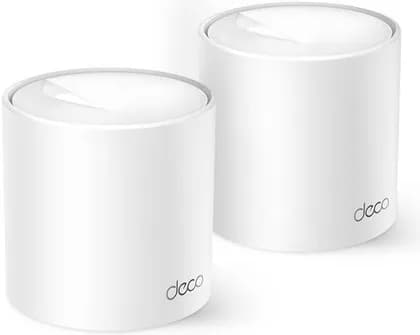 TP-Link Deco X10, AX1500 Whole Home Mesh Wi-Fi 6 Router System, Speeds Up To 1,500 Mbps, OFDMA, MU-MIMO, Ultra-Low Latency, Parental Controls, 2 Pack, White | Deco X10 AX1500(2PACK)