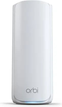 NETGEAR Orbi 770 Tri-Band WiFi 7 Mesh Satellite Add-On, Up to 2,750 sq. ft. WiFi Coverage, 2x 10/100/1000/2500Mbps Multi-Gig Ethernet LAN ports, Tri-Band, Single Pack, White | RBE770-100EUS