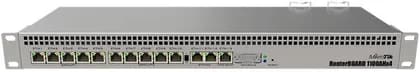 MikroTik Routerboard RB1100AHx4 Powerful 1U Rackmount Router, Throughput of up to 7.5Gbit, 13x Gigabit Ethernet Ports and Rs232 Serial Port & Dual Redundant Power Supplies, RouterOS | RB1100AHx4
