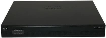 Cisco ISR 4321 1RU Router, 50Mbps Performance, 2x WAN/LAN, SFP Ports, 2x NIM Slots, 4GB Flash Memory, 1GE Management Port, IP Base, Black | ISR4321/K9
