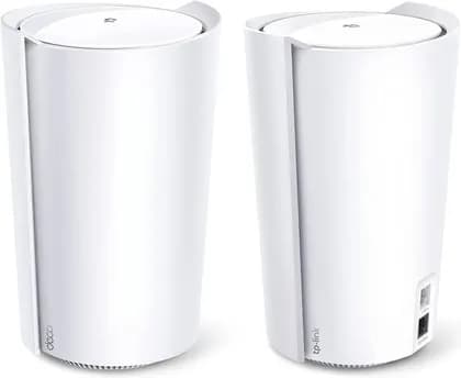 TP-Link DECO X90 AX6600 Deco Tri-Band WiFi 6 Mesh Wi-Fi System, Up to 6579 Mb/s Speed, Covers Up to 6000 Sq.Ft, Replaces Routers and Extenders, AI-Driven & Smart Antennas, 2-Pack - White | DECO X90