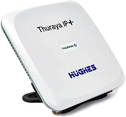 Thuraya IP+ Hughes Satellite Terminal Broadband, 384kbps Streaming IP/Standard IP 444kbps, Optimized Bandwidth Usage, Send & Receive Large Files, IP55 Ingress Protection, White | IP+