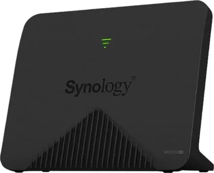 Synology Tri-Band Mesh WiFi Router, Gigabit WAN Port, 2.13 Gb/s, 2 x Antennas, 2.4/5 GHz Bands, MU-MIMO, WPS, Guest Network, Black | MR2200ac