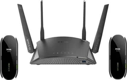 D-Link AC2600 Whole Home Wireless Kit, 1 Router DIR2660 + 2 Mesh Extenders DRA 2060, Wi-Fi / USB / Ethernet Connectivity, Dual Band, 5 GHz & 2.4 GHz Frequency, WPA / WPA2 Security, Black | DIR-2660/P3