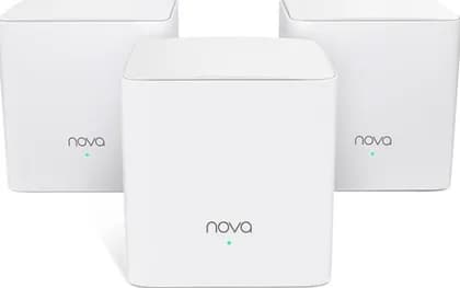 Tenda Nova MW5s-3 Mesh Wi-Fi System, Eliminates Dead Zones, 3500sqÂ² Coverage, ISP Speeds 100Mbps+, Pre Configured, White, 3 Pack | Nova MW5s-3