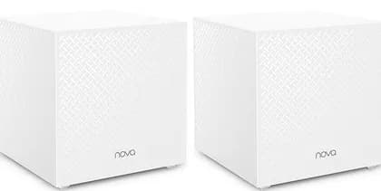 Tenda Nova AC2100 MW12 Whole Home Mesh Wi-Fi System Wireless Router, Tri-band, 3 Gigabit Ports, 4000sq² Wi-Fi Coverage, Easy Set Up, Work with Alexa, 300 Mbps, Wave 2 MU-MIMO, Pack of 2 | Nova MW12-2