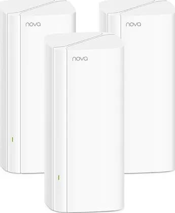Tenda Nova MX6 AX1800 Mesh Wi-Fi 6 System Router, 4x3 dBi Antenna, AC 100-240V Input, DC 12V 1.5A Output, Beam Forming, MU-MIMO, White, 3 Pack | MX6