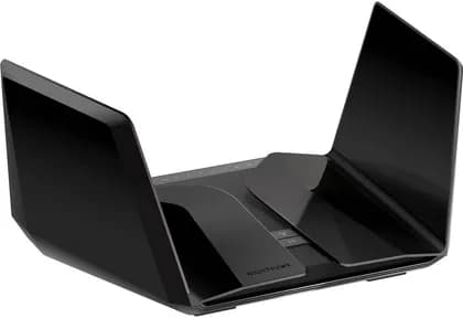 Netgear Nighthawk Tri-Band WiFi 6E Router, (up to 10.8Gbps) with New 6GHz Band, 2.4GHz (1200 Mb/s), 5GHz (4800 Mb/s) & 6GHz (4800 Mb/s), Max 10800 Mb/s Throughput, 8x Internal Antenna, Black | RAXE500