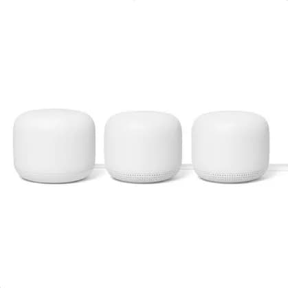 Google GA00823-US Nest Wi-Fi Router and 2 Access Points (International Version) - White | GA00823-US