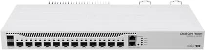 MikroTik CCR2004-1G-12S+2XS Gigabit Ethernet Router wiith SFP+ & SFP28 Mgt, 4GB RAM, 128 MB NAND, Up to 3.4 Gbps Speed, 1x Gbe, 12x SFP+, 2x SFP28 Ports, RouterOS v7, White | CCR2004-1G-12S+2XS