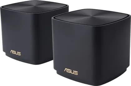 ASUS ZenWifi XD4 AX1800 Mini Wireless Router, Gigabit Ethernet, Tri-band WiFi 6, 2.4/5 GHz, 2x Gigabit LAN, Black (Pack of 2) | 90IG05N0-MO3R30