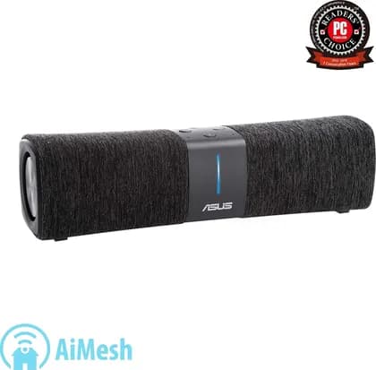 ASUS Lyra Voice AC2200 Mesh WiFi System with Tri-Band, Aiprotection Security, Parental Control, Bluetooth, 8W Stereo Speakers | 90IG04N0-MM3G20