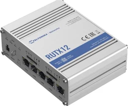 Teltonika RUTX12, Dual LTE Cat 6 Cellular Router, Dual SIM, Wifi and BT, GNSS | RUTX1200300