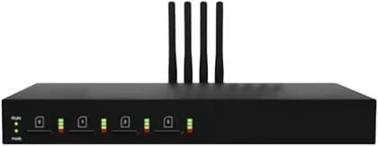 Dinstar UC2000-VE-4T-B SIP VOIP LTE Gateway, 4x LTE Channels, Business Version, Voice over LTE (VoLTE), SMS to Email, Auto CLIP, Flexible Dial Rules & Manipulation Rules, Black | UC2000-VE-4T-B