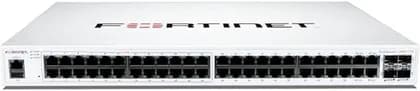 Fortinet FortiSwitch 148F POE 48-Port Managed Switch, 24-Port PoE+, 48x Gigabit RJ45 + 4x 10G SFP+, 370W PoE Budget, Layer 2 Managed, FortiLink, Rack Mount, Enterprise Network Switch | FS-148F-POE