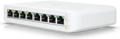 Ubiquiti Networks UniFi Lite 8-Port Gigabit PoE+ Compliant Managed Switch, 52W Power Budget, 8 Gb/s Switching, 4 x PoE+, 8 x Gigabit ETH, Supports UniFi Network Controller, White | USW-Lite-8-PoE
