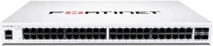 Fortinet FortiSwitch 48-Port Gigabit PoE+ Managed Switch with 4 10G SFP+ Uplinks, 740W PoE Budget & FortiGate Integration, White | FS-148F-FPOE
