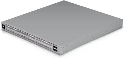 Ubiquiti Pro XG 48 PoE, 1.3" Touchscreen LCM Display, 920Gbps Switching Capacity, 684Mpps Forwarding Rate, 48 PoE+++ Ports, 4x 25G SFP28 Ports, Gray | USW-Pro-XG-48-PoE (1080W)