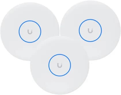 Ubiquiti UniFi U7 Pro XG WiFi 7 Tri Band Access Point with 10 GbE Uplink, 2x2 MU MIMO per Band, 5.8 Gbps 6 GHz Speed, 300+ Clients, PoE+ Powered, 3 Pack White | U7-Pro-XG-3