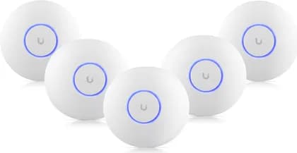 Ubiquiti Networks UniFi U6+ Dual-Band Wi-Fi 6 Access Point, Wi-Fi 6 Standard, Up 2402Mbps , WPA3, 300+ clients, Ceiling/Wall Mount Kit, 5 Packs, White | U6-PLUS-5
