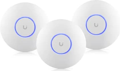 Ubiquiti Networks UniFi U6+ Dual-Band Wi-Fi 6 Access Point, Wi-Fi 6 Standard, Up 2402Mbps , WPA3, 300+ clients, Ceiling/Wall Mount Kit, 3 Packs, White | U6-PLUS-3