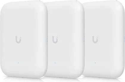 Ubiquiti U7 Outdoor UniFi WiFi 7 Access Point, WiFi 7, 4 Spatial Streams, Software-Switchable, 200+ Connected Devices, 2.5 GbE Uplink, Weatherproof, 3 Pack, White | U7-OUTDOOR-3