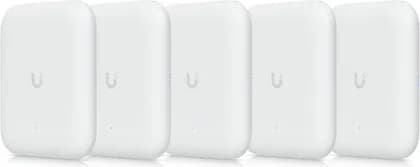 Ubiquiti U7 Outdoor UniFi WiFi 7 Access Point, WiFi 7, 4 Spatial Streams, Software-Switchable, 200+ Connected Devices, 2.5 GbE Uplink, Weatherproof, 5 Pack, White | U7-OUTDOOR-5
