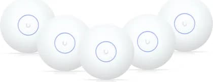 Ubiquiti U7 Long-Range Access Point, Up to WiFi 7 Standard, 5 Spatial Streams, 300+ Max Client Count, Up to 4.3 Gbps Data Rates, 2.5 GbE Uplink, 5 Pack, White | U7-LR-5