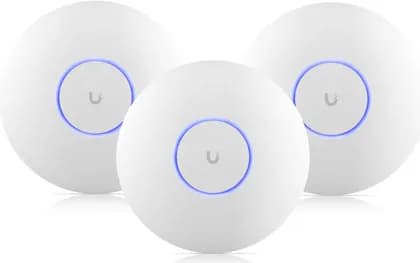 Ubiquiti U7 Pro Max Ceiling-mounted WiFi 7 Access Point, WiFi 7 with 6 GHz Support, 8 Spatial Streams, 500+ Connected Devices, 2.5 GbE Uplink, 3 Pack, White | U7-PRO-MAX-3