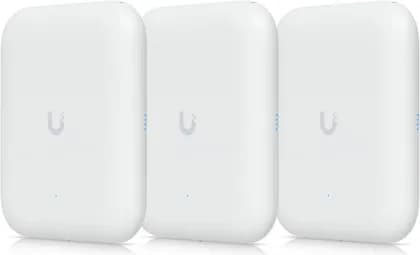 Ubiquiti U7 Pro Outdoor Access Point, Wi-Fi 7 Standard, 6 Spatial Streams, 465 m2 Coverage Area, Up to 5.8 Gbps (6 GHz) Max Date Rate, Wireless Meshing, 21W Power, 3 Pack, White | U7-PRO-OUTDOOR-3